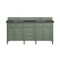 James Martin Vanities Brittany 72in Double Vanity, Smokey Celadon w/ 3 CM Charcoal Soapstone Top 650-V72-SC-3CSP - alternate 2